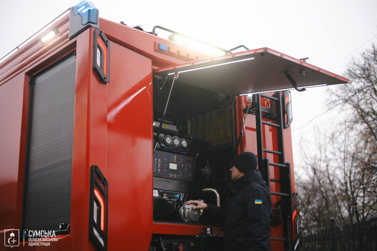 Сумщина отримала пожежно-рятувальний автомобіль вартістю понад 400 тис. євро від польських партнерів