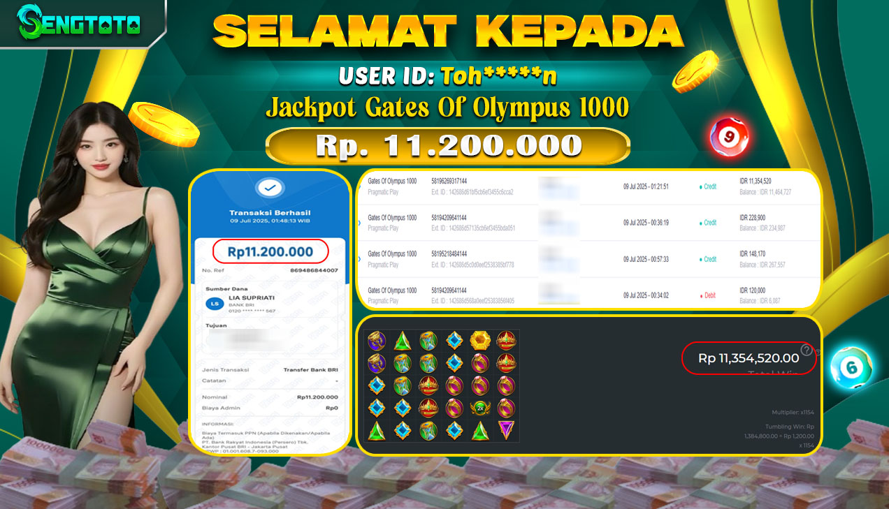 BUKTI PEMBAYARAN SLOT GATES OF OLYMPUS 1000