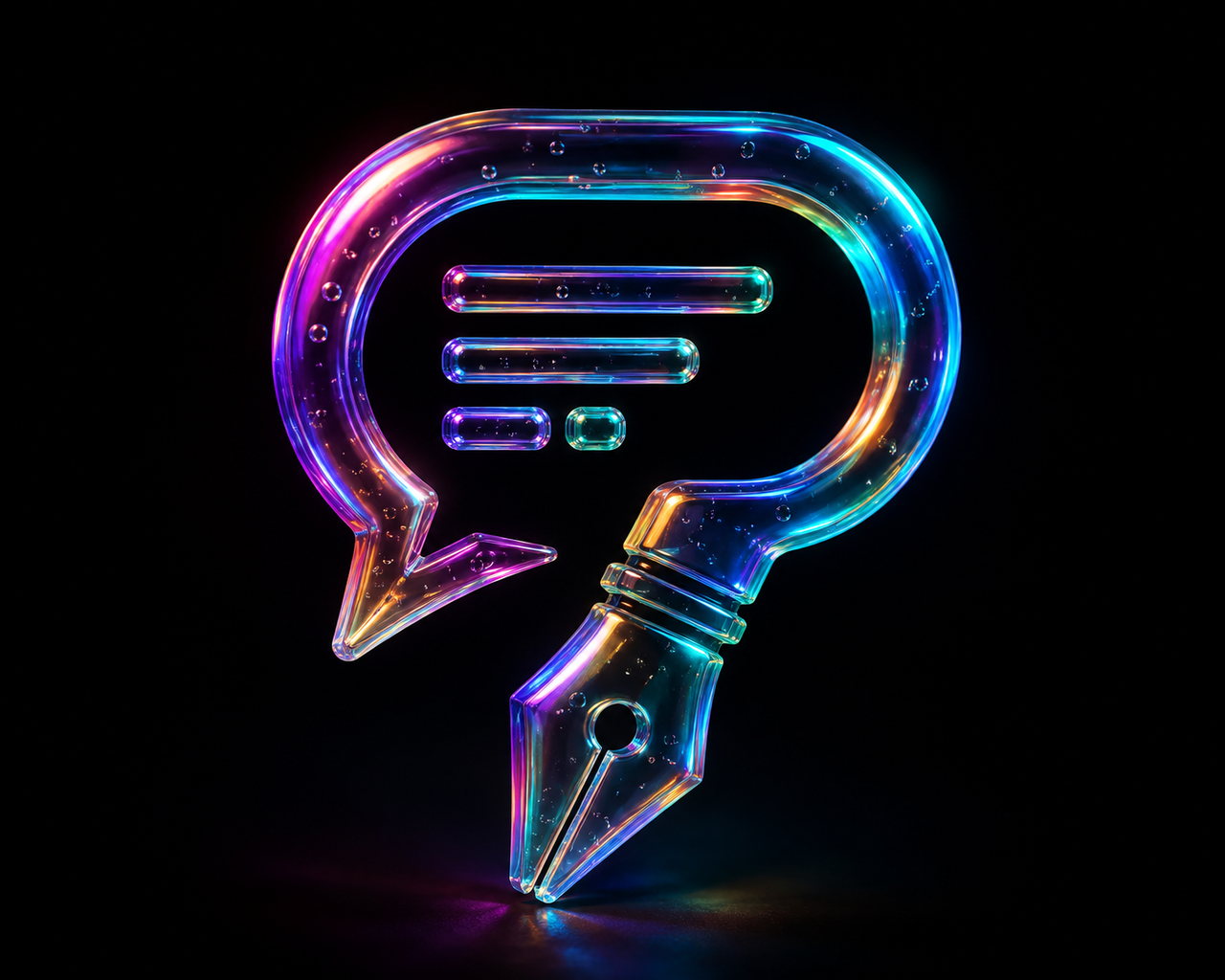 Result of: Prism Bloom: Iridescent Glass Logo