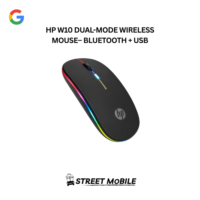HP W10 BLUETOOTH & WIRELESS DUAL MODE MOUSE