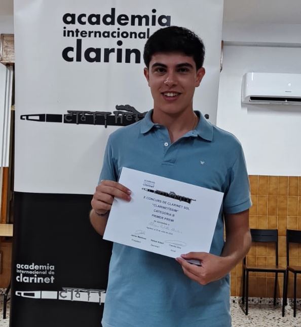 Álvaro Padilla: Primer Premio, Concurso de Clarinete Solo Clarinetíssim