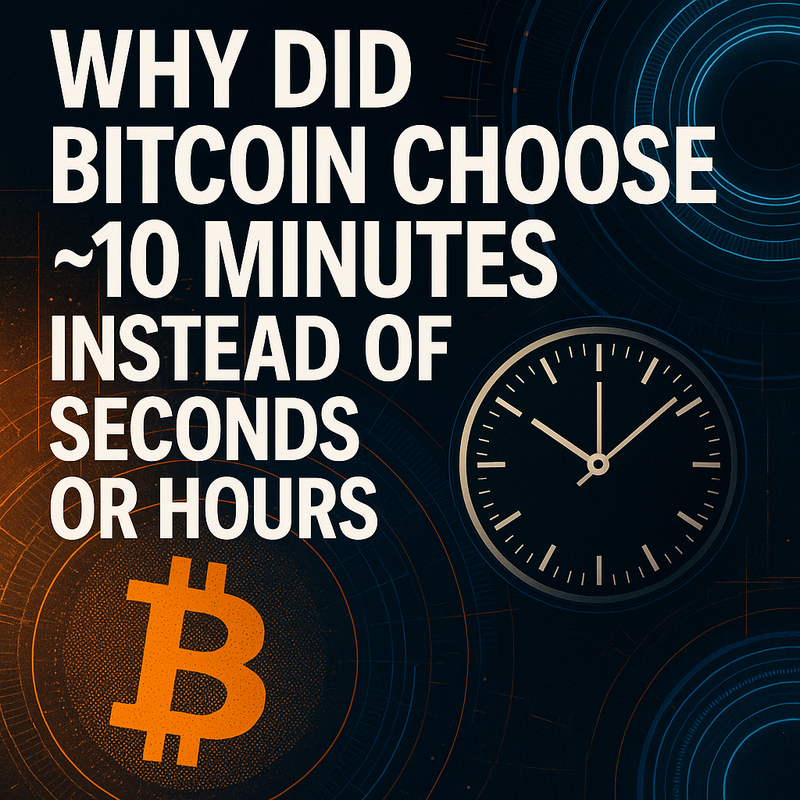 Why did Bitcoin choose ~10 minutes instead of seconds or hours