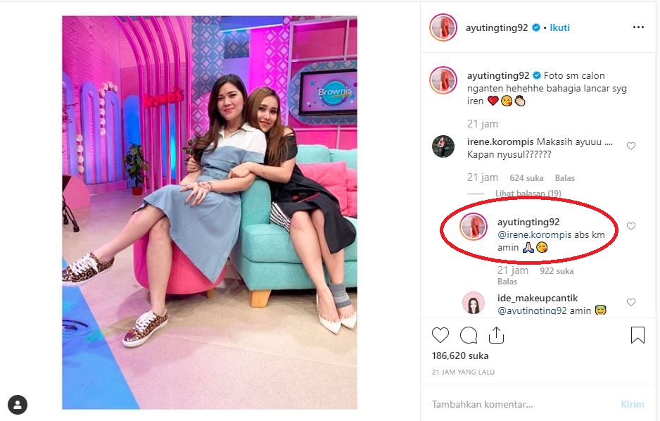 Jawaban Ayu Ting Ting ditanya kapan menikah