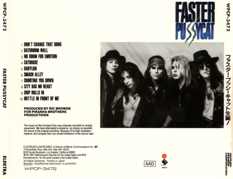 Faster Pussycat - Faster Pussycat (1987) [Japan Press] Lossless