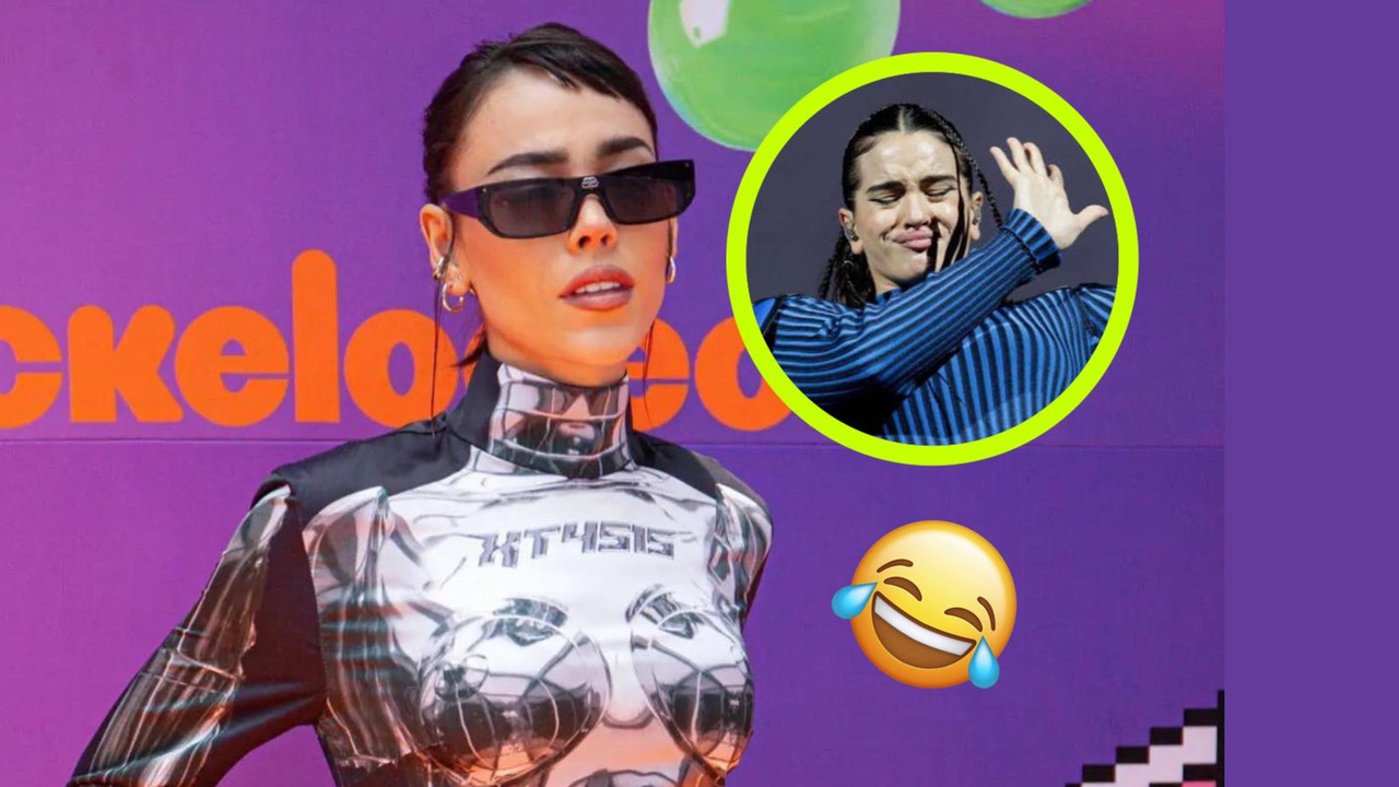 Danna Paola imitó a Rosalía vestida de éxtasis en los KCA México 2022