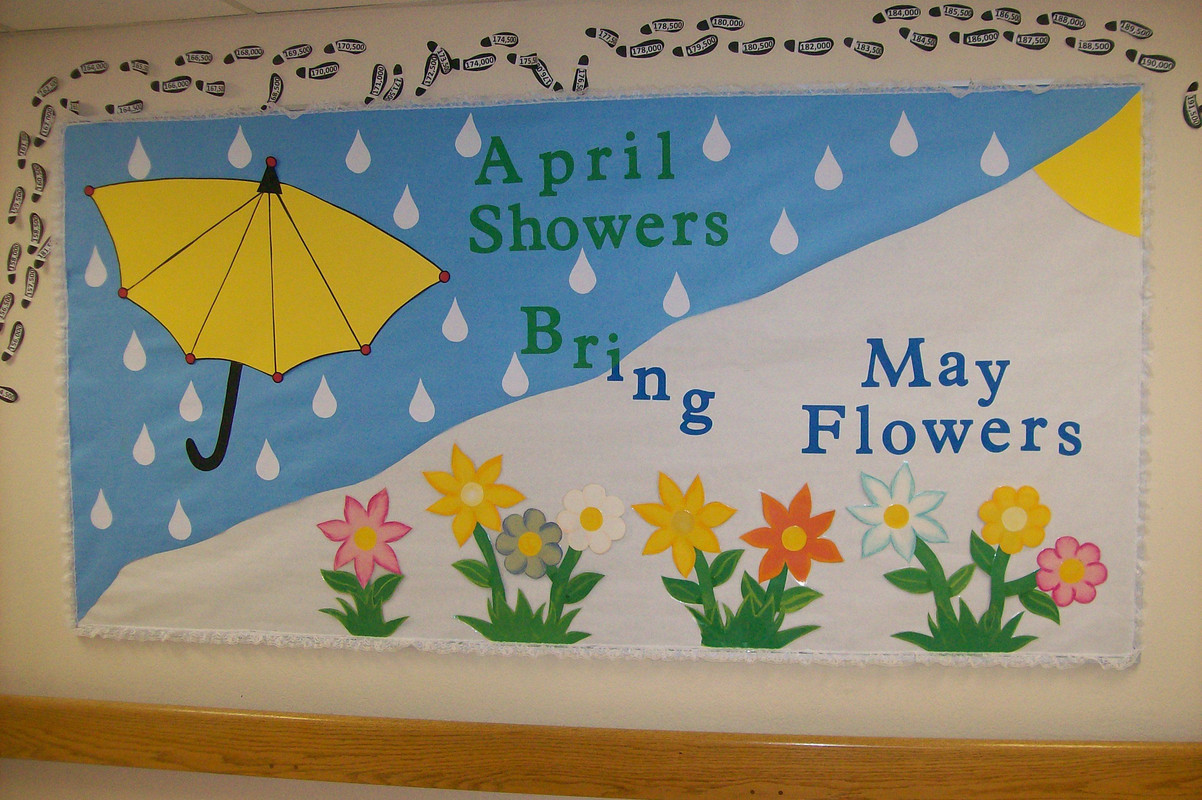 April Showers Bring May Flowers Coloring