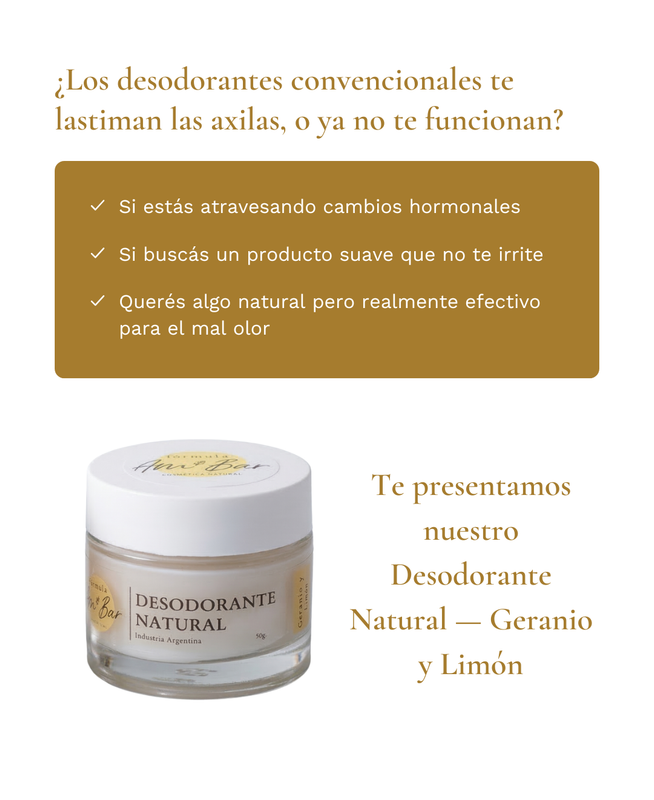 Desodorante Natural Geranio y Lim&oacute;n &mdash; &iquest;es para vos?