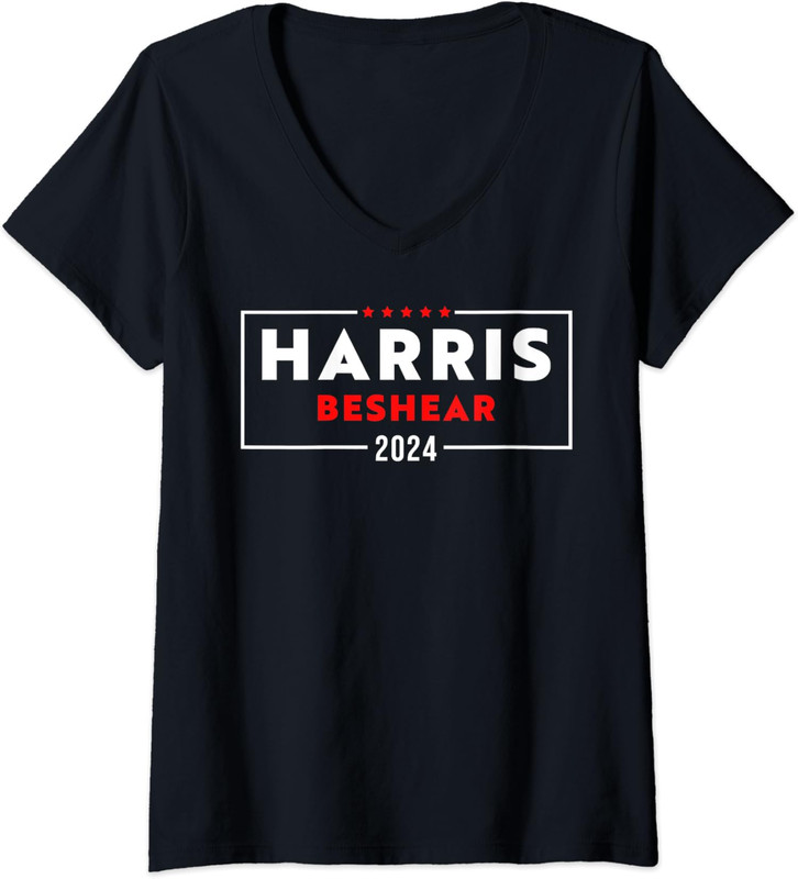 Harris Beshear Presidential Formula Elections 2024 Ladies’ V-Neck Tshirt