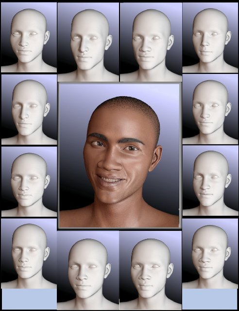 00 main people of earth faces of africa genesis 8 male daz3d