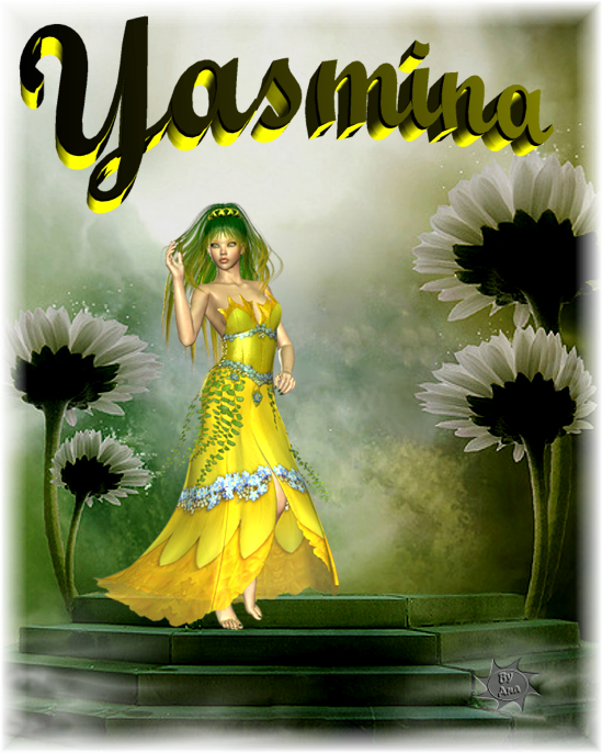 Nombres que empiecen con la letra Y - Página 3 Yasmina-amarillo