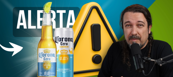 Alerta sobre a cerveja Corona Cero Sunbrew 0,0% (Corona Zero, Corona Sem Álcool)