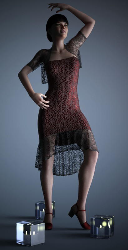 dForce Bolero Nights Outfit for Genesis 8 Female(s)