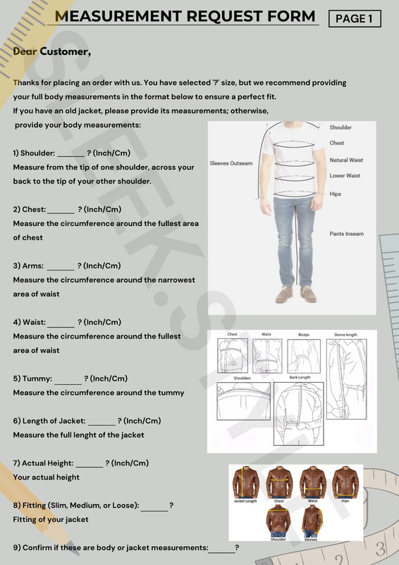 Measurement Form Page 1