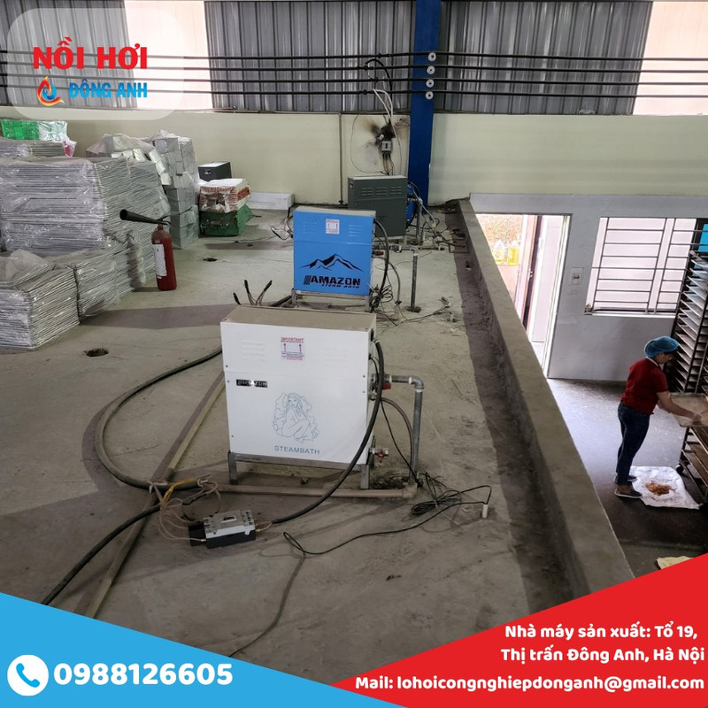 lò hơi điện cho xưởng may