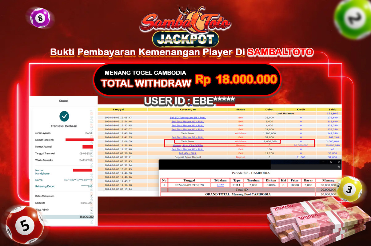 Bukti JP ( 09 Agustus 2024 ) Lunas Rp 18.000.000,-