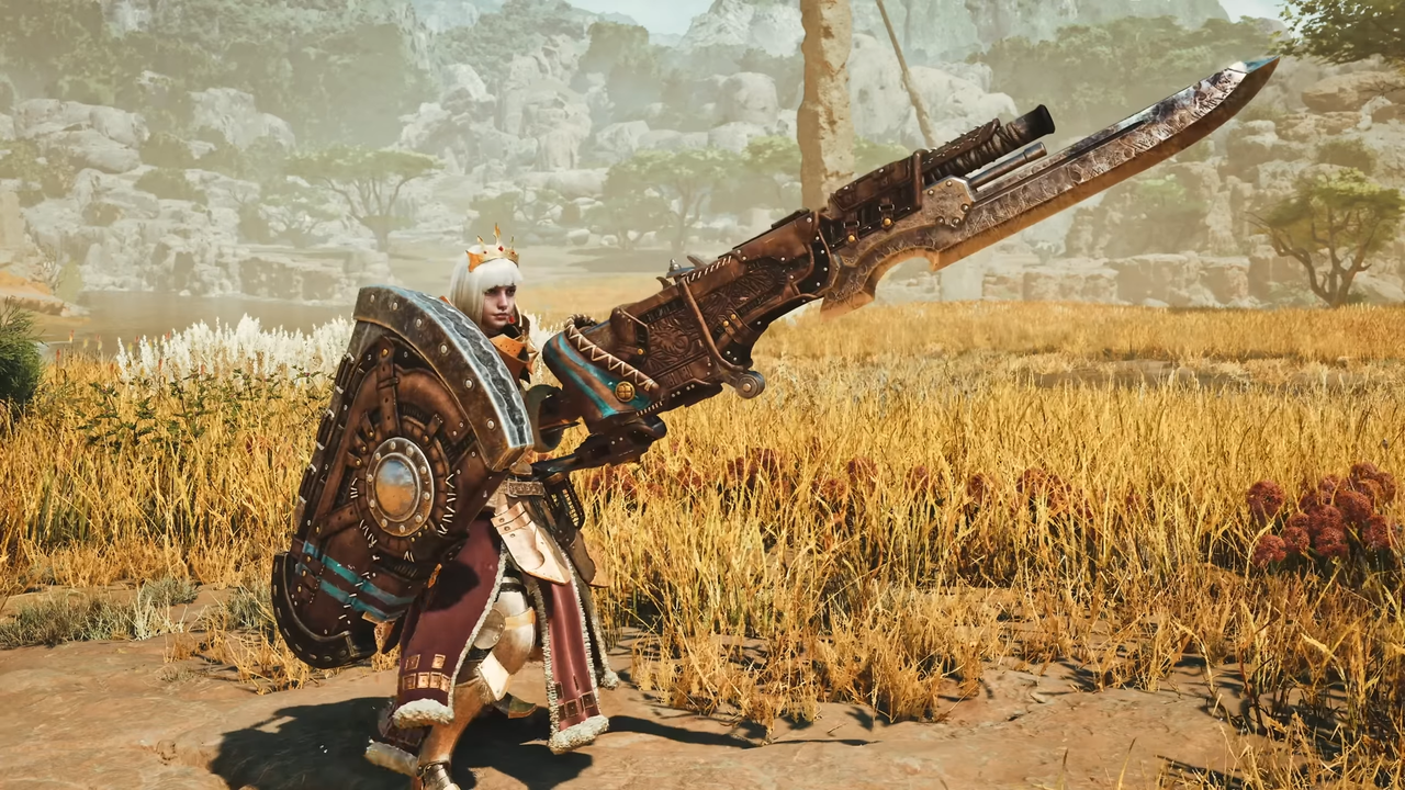 Avance del Nuevo Arma Gunlace de Monster Hunter Wilds visto en ciberninjas