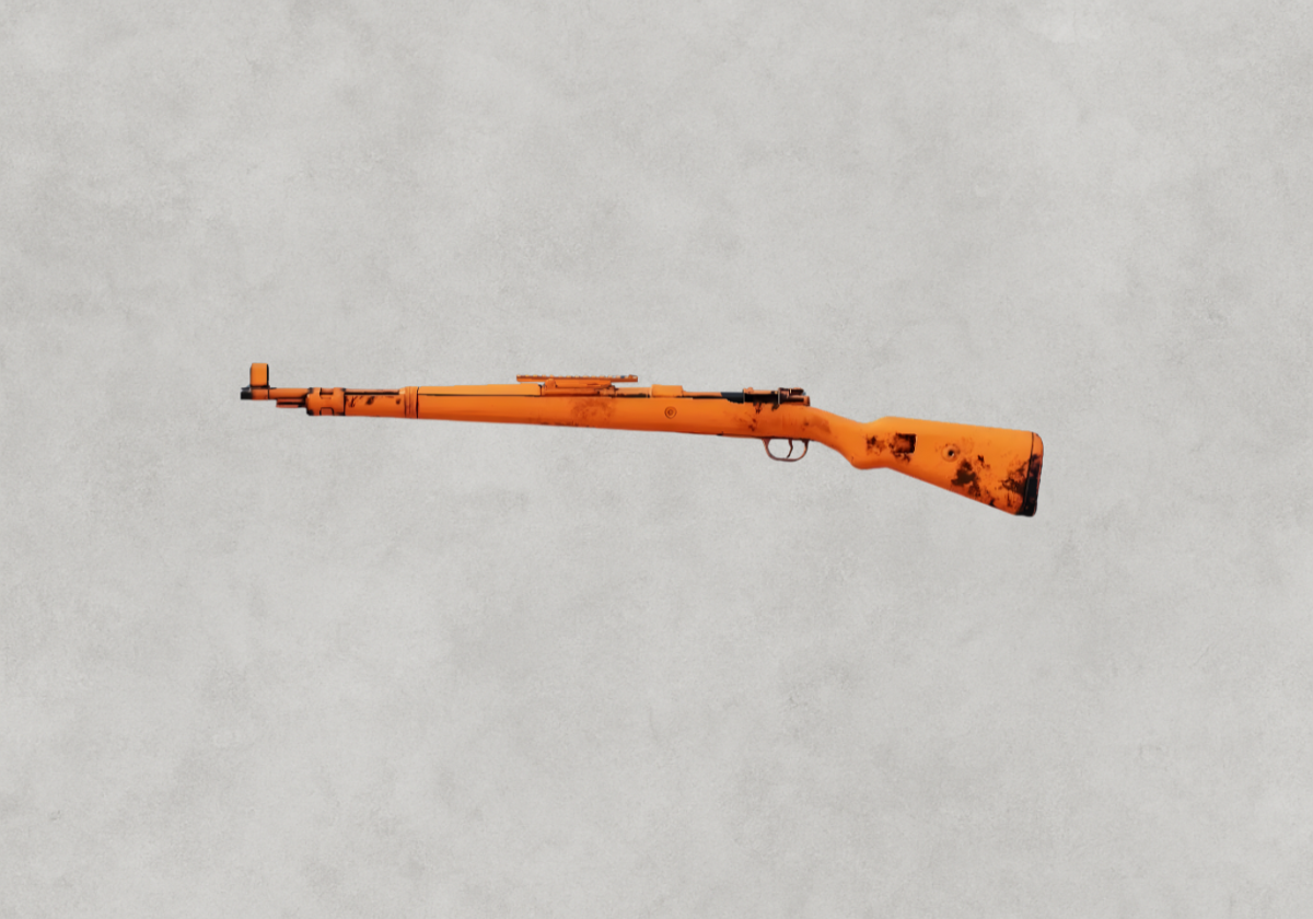 سكن Kar98k Rugged Orange في ببجي موبايل