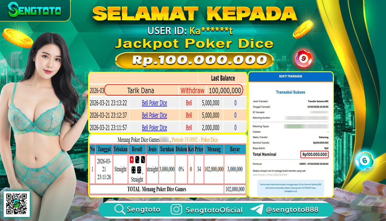 BUKTI PEMBAYARAN LIVEGAME POKER DICE