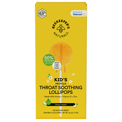 Get Free Beekeeper’s Naturals Kids’ Soothing Throat Lollipops from Walmart with Cash Back Offer