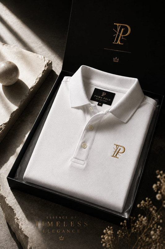 Prime Polo — Signature Embroidered Cotton Polo | Wear Your Legacy