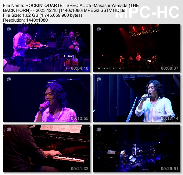 [TV-Variety] ROCKIN’ QUARTET SPECIAL #5 -山田将司 (THE BACK HORN) (SSTV 2023.12.18)