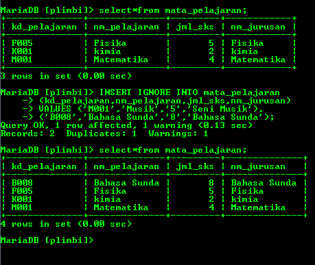 mysql query to visidata