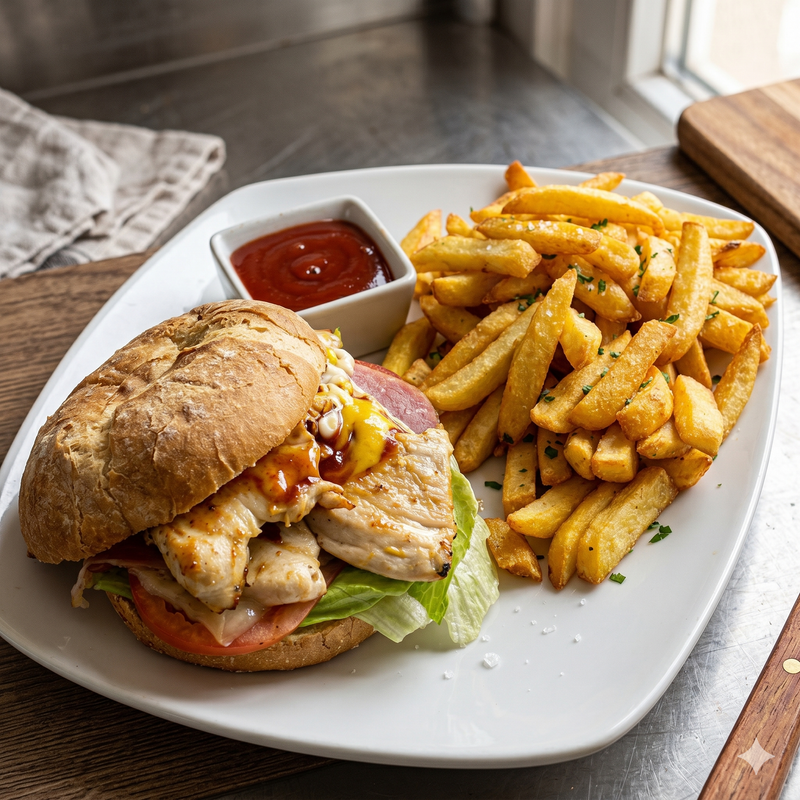 Hamburguesa De Pollo