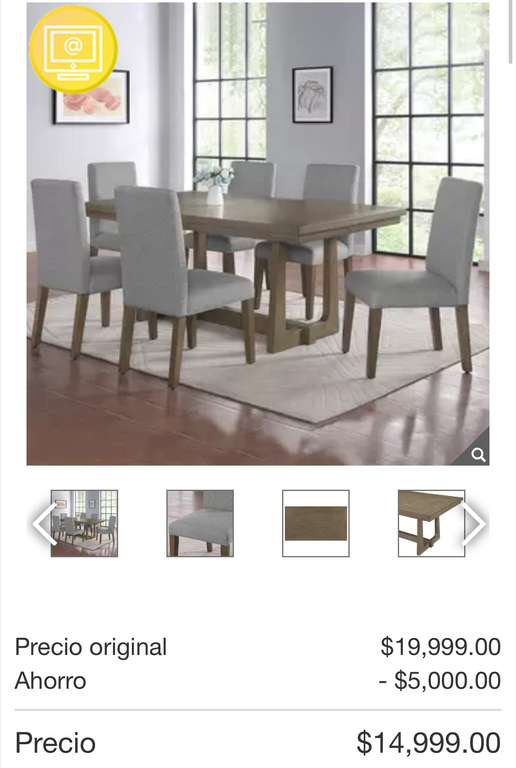 COSTCO Comedor Craft + Main de 7 piezas
