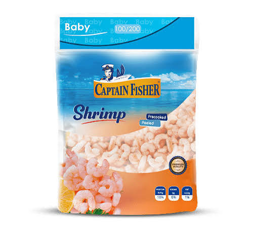 Captain Fisher Cooked Baby Shrimp 100/200, 40 g