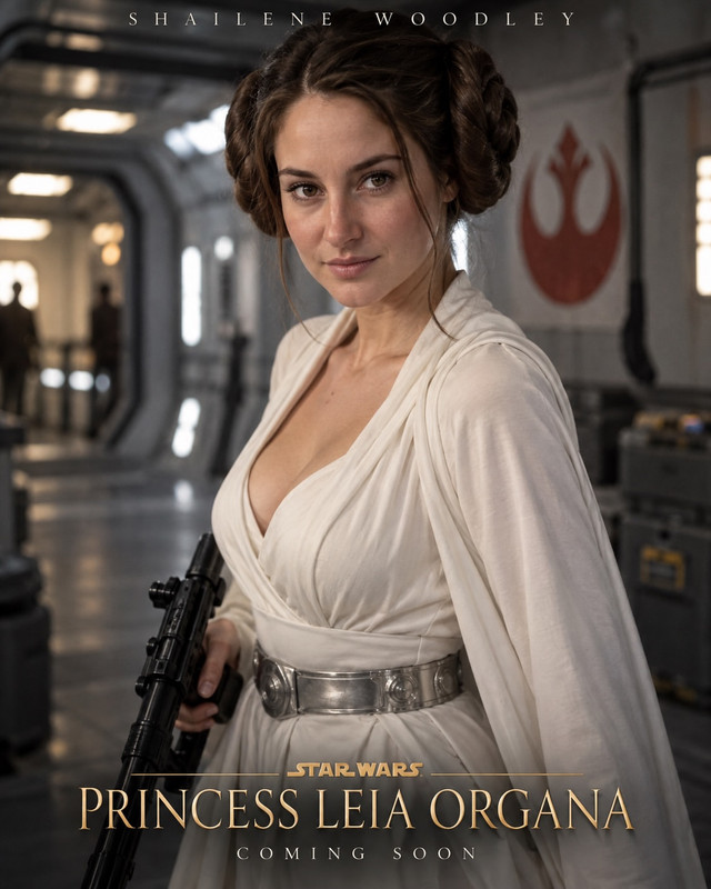 Shailene Woodley Princess Leia Organa