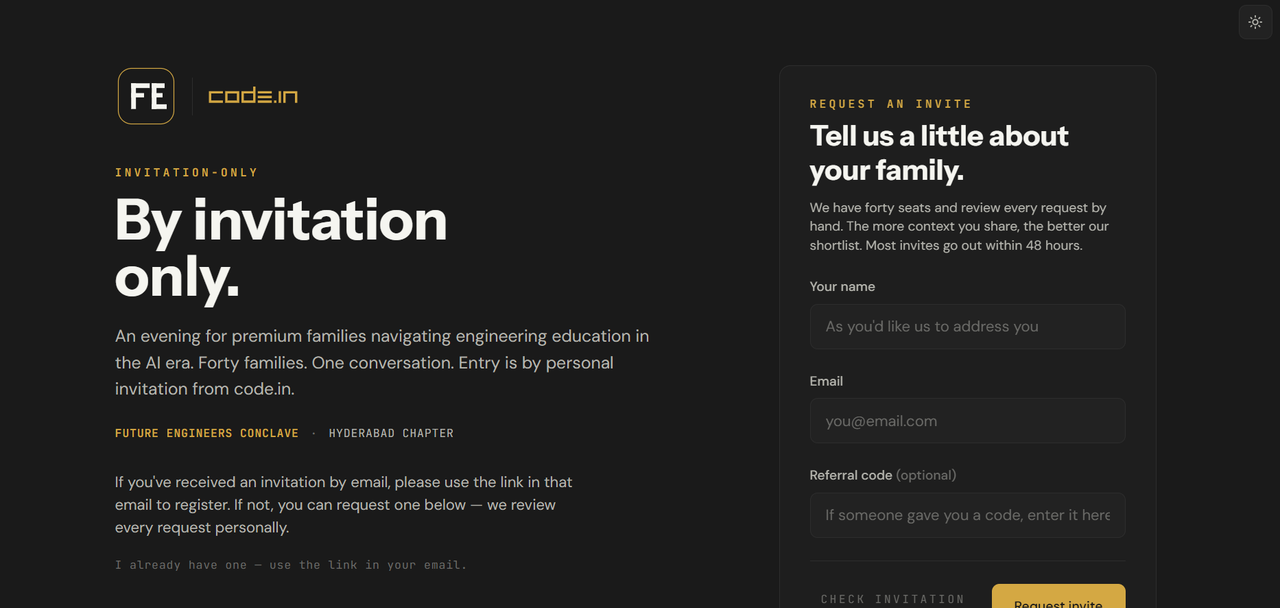 Conclave: Event Management Platform screenshot