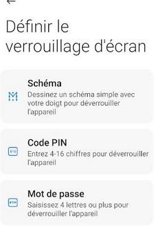 Modifier le code de verrouillage de l’écran sur Redmi 11