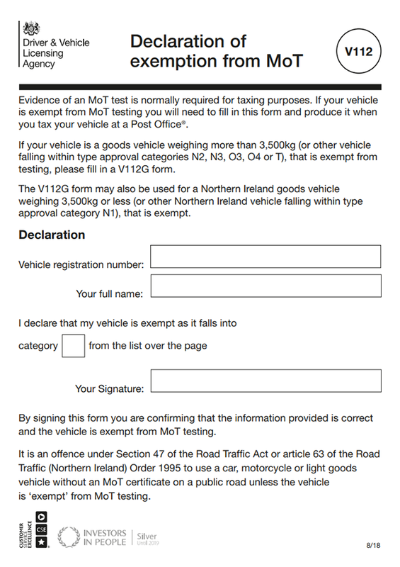 dvla v112 form print(0)
