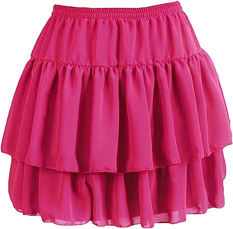 Women's Flared Short Skirts Basic Versatile Pleated Mini Skater Elastic Skirts - Picture 20 of 47