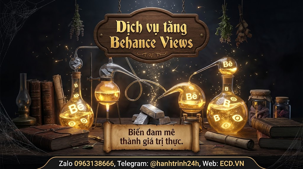 dịch vụ tăng behance views cao cấp project behance