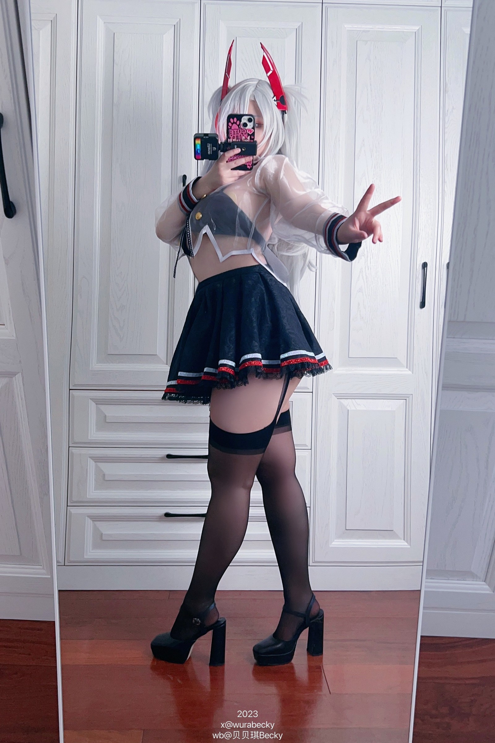 贝贝琪 Becky 欧根亲王 JK 制服 Cosplay 写真集（18P｜102MB）插图