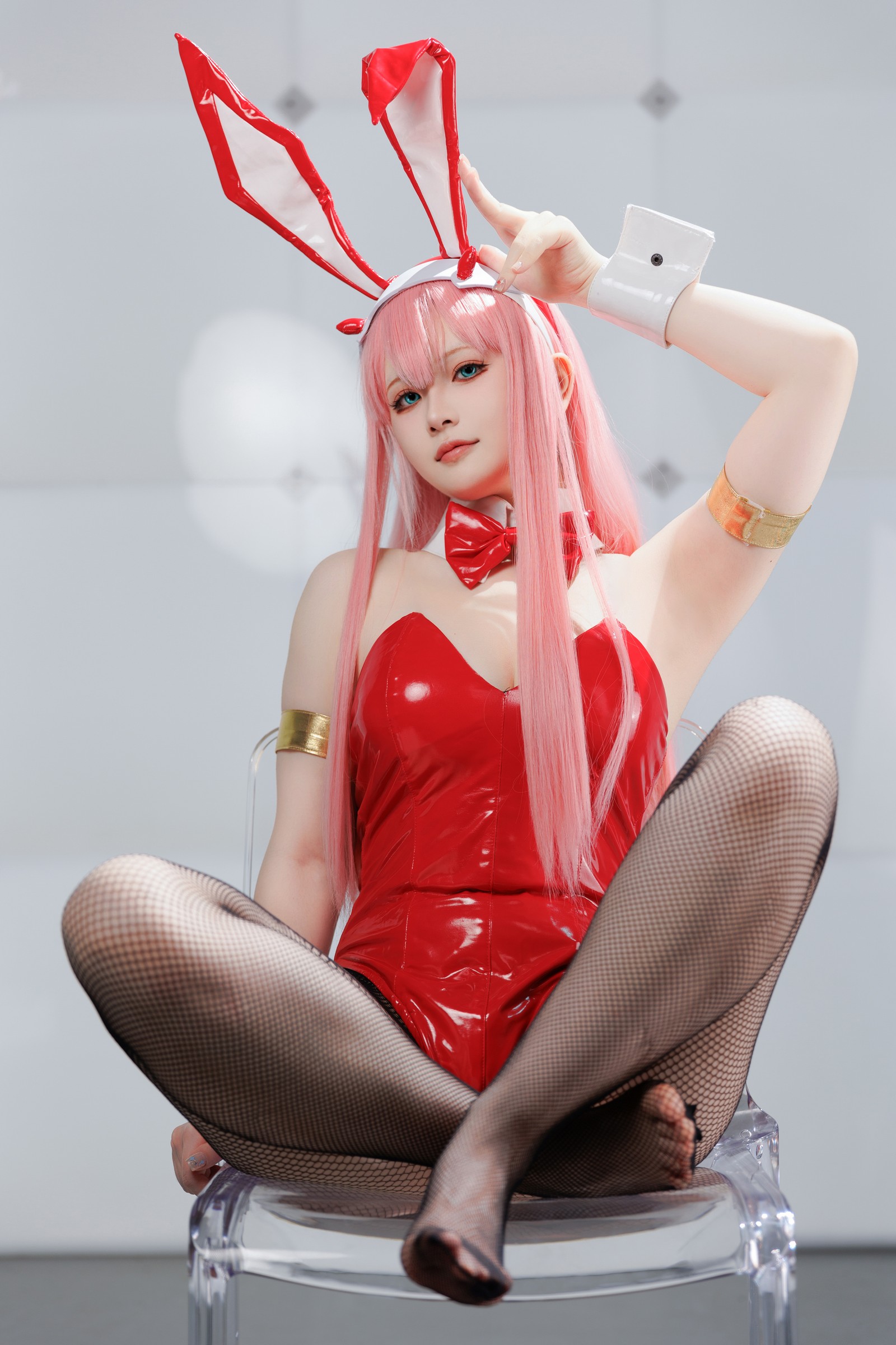 屿鱼 Yuyu Zero Two Cosplay 写真图集｜Darling in the Franxx 高清摄影（39P｜356MB）插图8