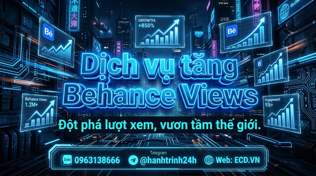 tăng behance views 2025 tăng impression