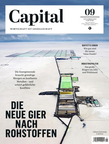 Cover: Capital Wirtschaftsmagazin No 09 September 2023