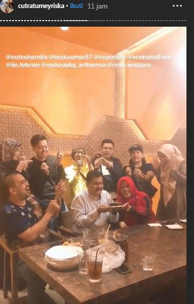 Roger Danuarta turut merayakan ulang tahun ayah Cut Meyriska