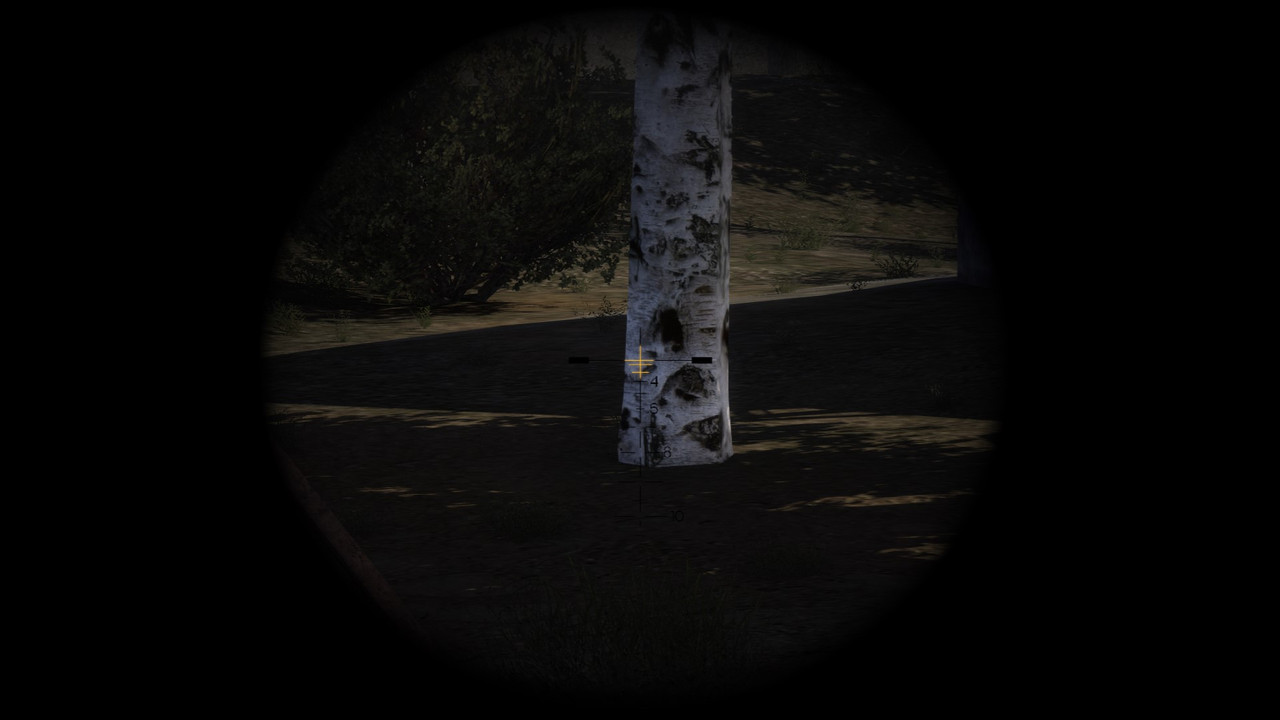 Сайга с ACOG в прицеливании