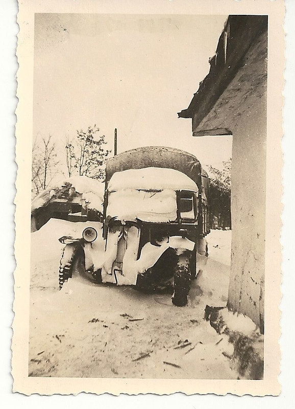 Orig.Foto eingeschneiter LKW Wehrmacht in Rußlan