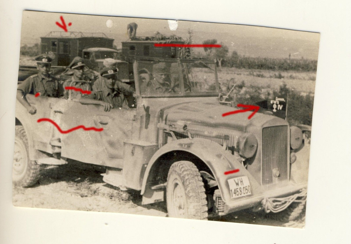 Foto Kdr. Wagen KFZ Tarn Camo PKW SÜDFRONT Griec