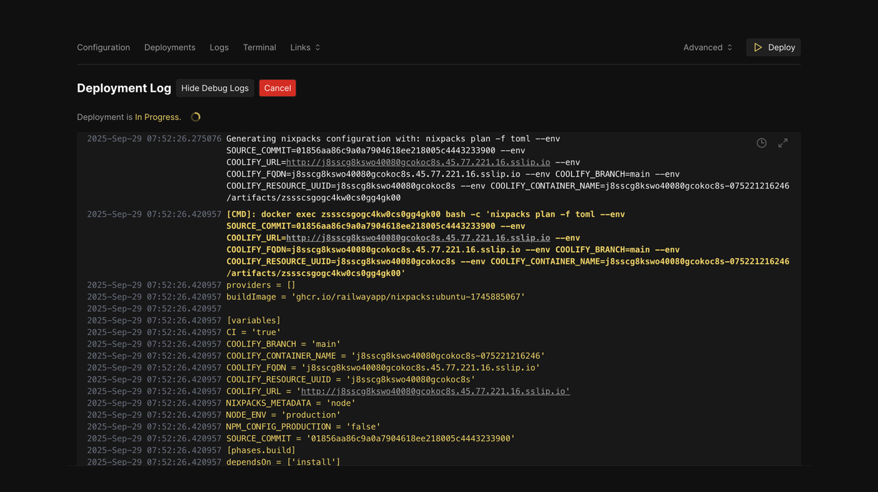 Review Debug Logs