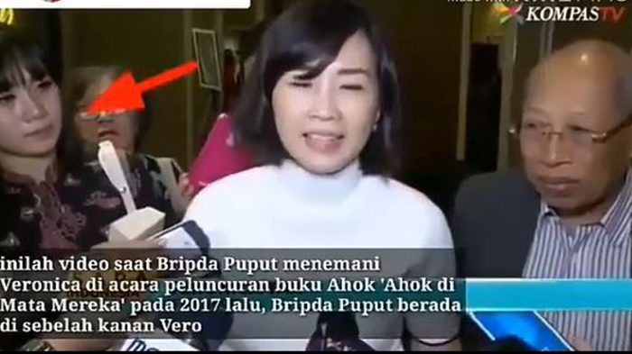 Puput menemani Veronica Tan