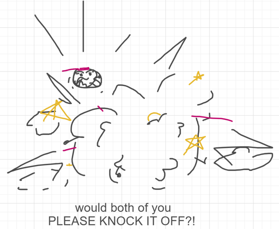 A panel from The Prime Number Few, episode eight of the Board Boards object show by Furretwalk/WalkingFurret.