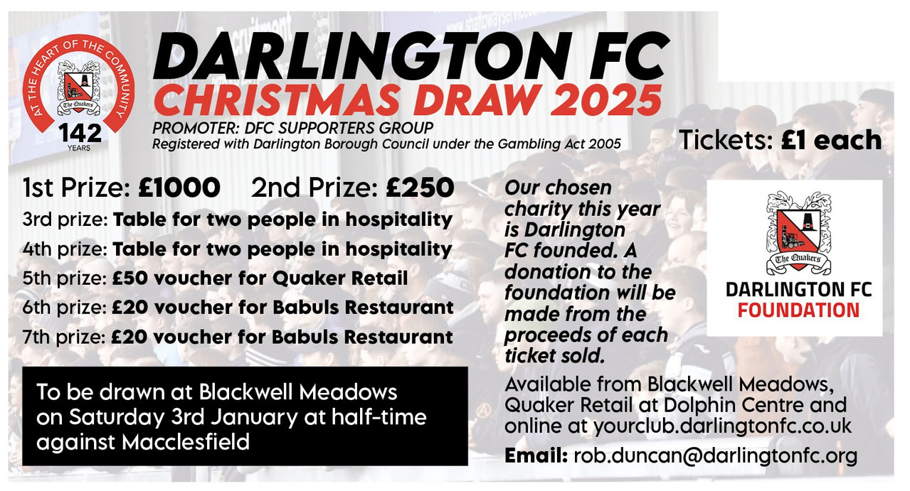 DFC Xmas Draw Ticket 2025