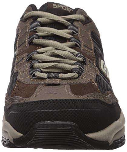 Amazon: Skechers, Tenis para Hombre, Vigor 2.0 Trait 51241, Talla 27.5 Marrón/Negro 
