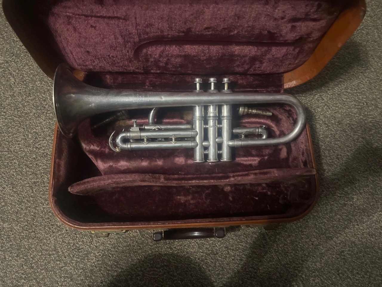 Holton 1937 Model 24 Resotone cornet sn 122571 (2)