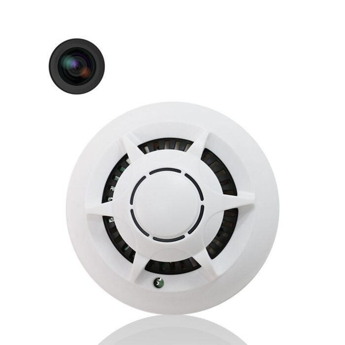 Cámara oculta WiFi con forma de detector de humo.